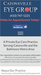 Mobile Screenshot of catonsvilleeye.com